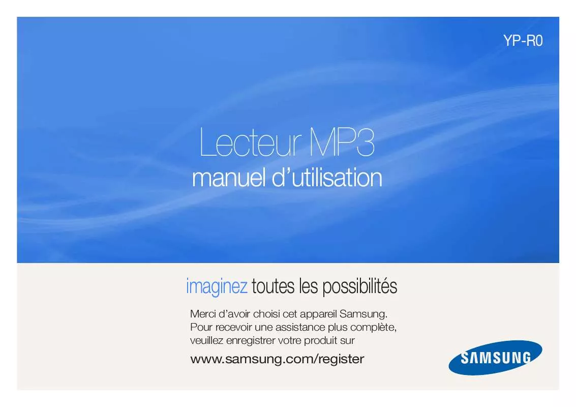 Mode d'emploi SAMSUNG R'PLAY