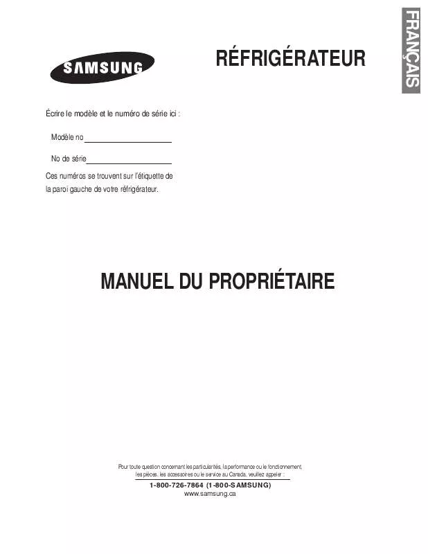 Mode d'emploi SAMSUNG RB1855SL