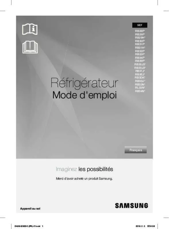 Mode d'emploi SAMSUNG RB33J3200SA