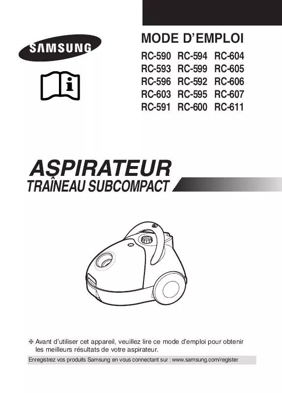 Mode d'emploi SAMSUNG RC-605