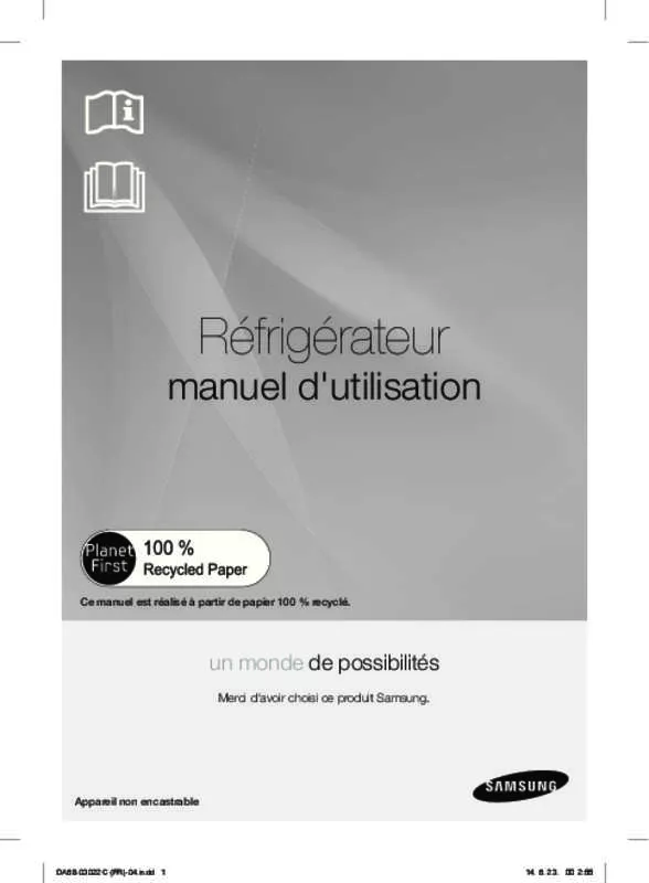 Mode d'emploi SAMSUNG RF24HSESBSR