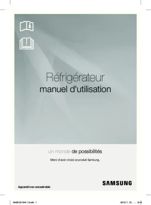 Mode d'emploi SAMSUNG RF56J9040SG