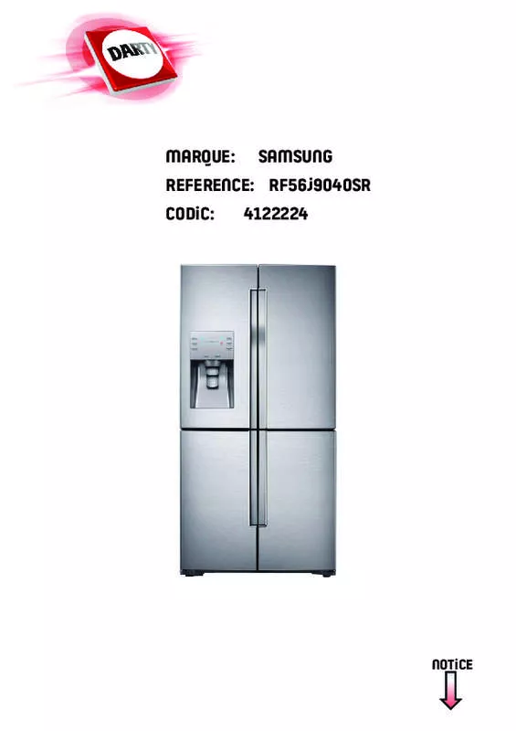 Mode d'emploi SAMSUNG RF56J9040SR