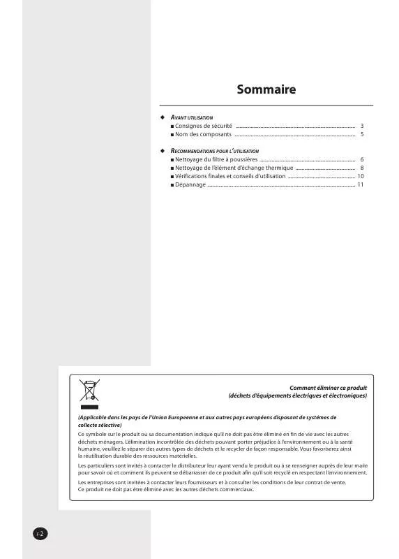 Mode d'emploi SAMSUNG RHF025EE