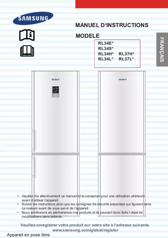 Mode d'emploi SAMSUNG RL34ECPS