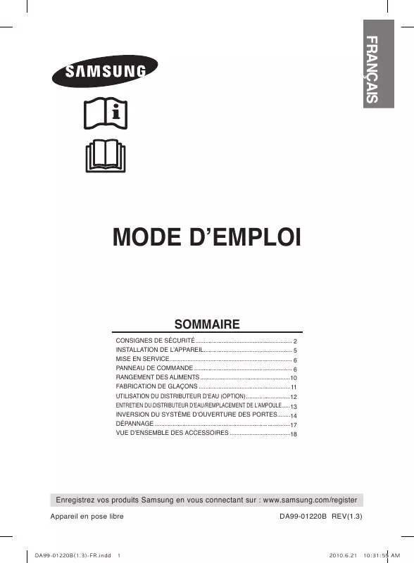 Mode d'emploi SAMSUNG RL38ECTB1