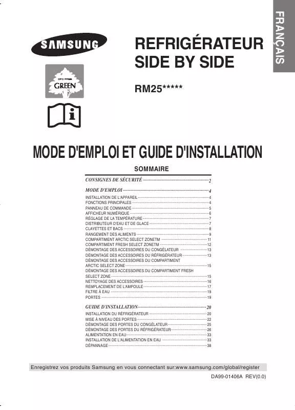 Mode d'emploi SAMSUNG RM25KGRS