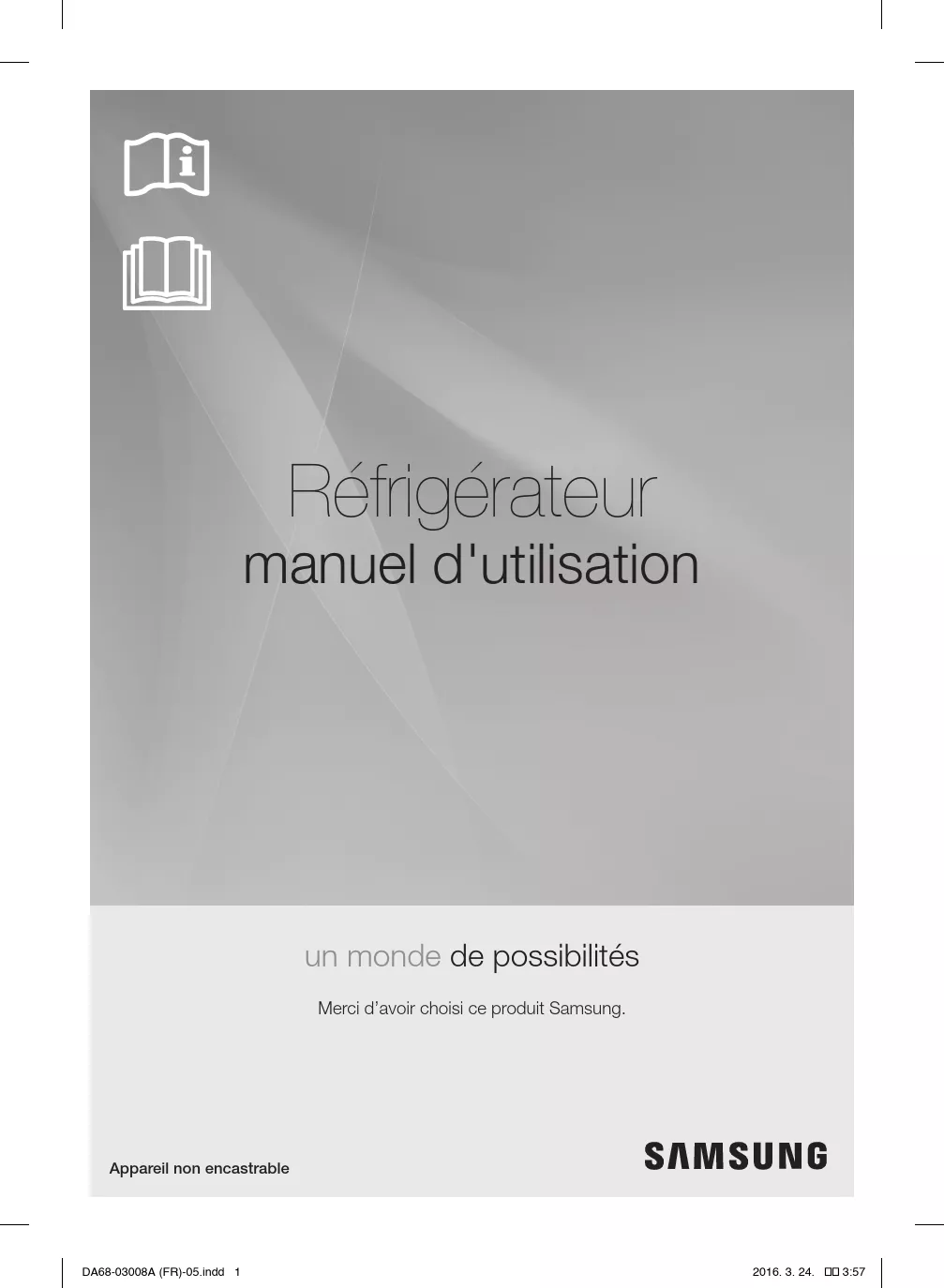 Mode d'emploi SAMSUNG RR35H6500SA