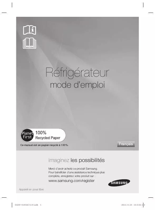 Mode d'emploi SAMSUNG RR82PHIS