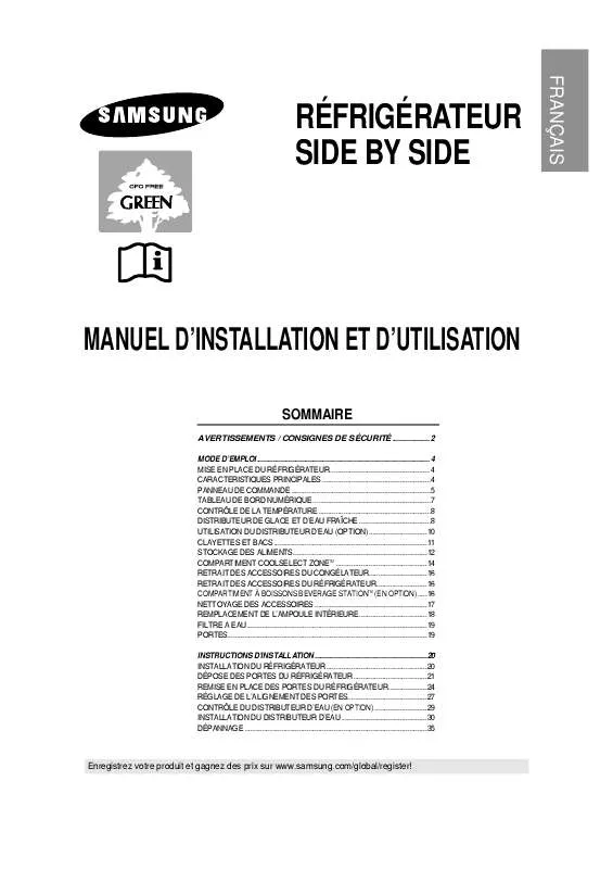 Mode d'emploi SAMSUNG RS21DPSM