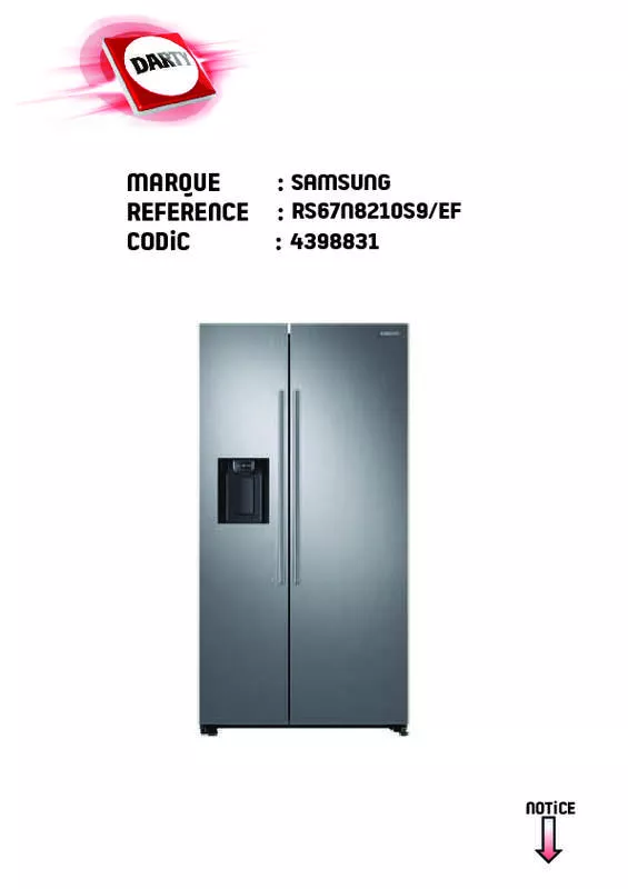 Mode d'emploi SAMSUNG RS67N8210S9