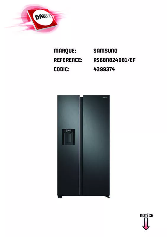 Mode d'emploi SAMSUNG RS68N8240B1