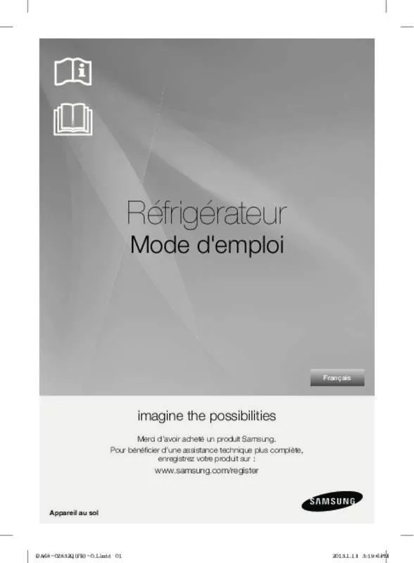 Mode d'emploi SAMSUNG RT25FARADWW