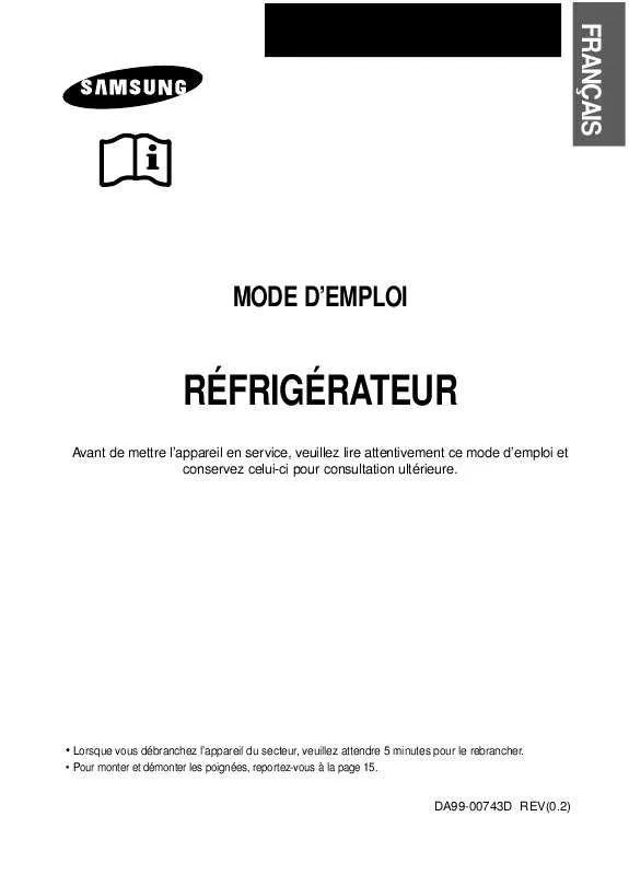 Mode d'emploi SAMSUNG RT58EAMT