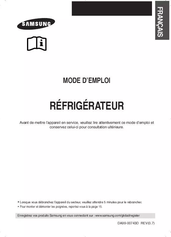 Mode d'emploi SAMSUNG RT58EASM