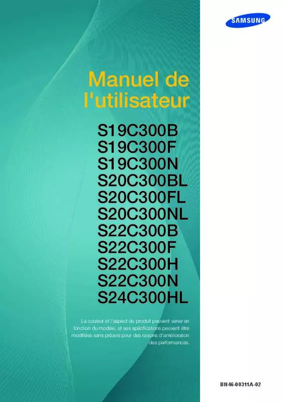 Mode d'emploi SAMSUNG SYNCMASTER S20C300BL