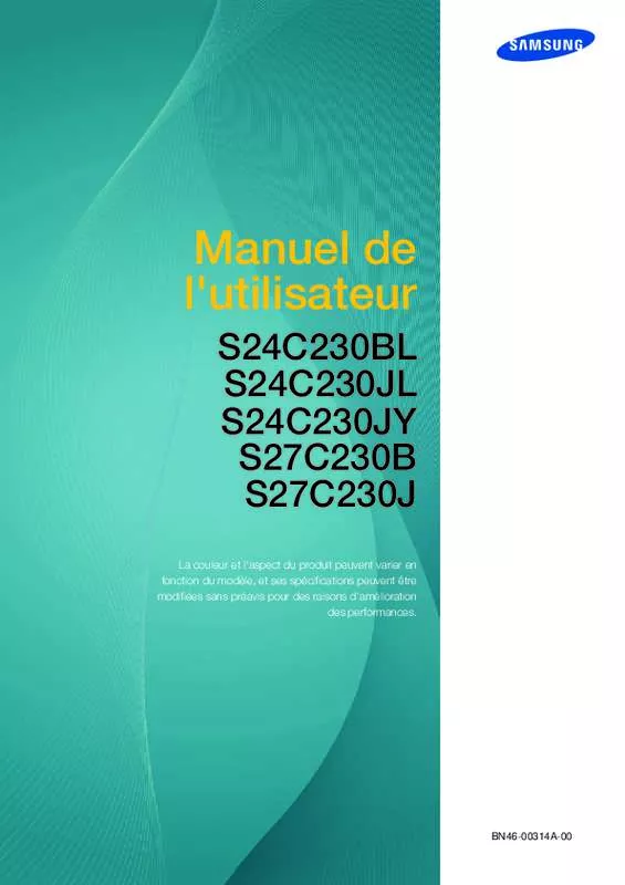 Mode d'emploi SAMSUNG SYNCMASTER S24C230BL