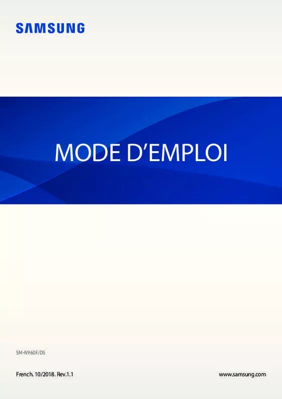 Mode d'emploi SAMSUNG GALAXY S9 SM-G965F