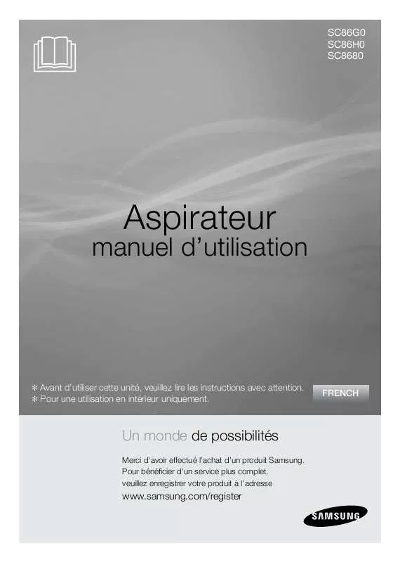 Mode d'emploi SAMSUNG SC8680