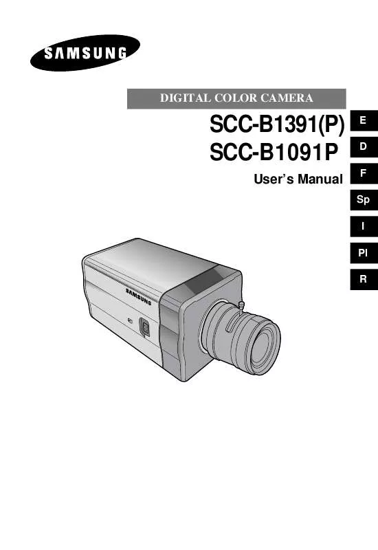 Mode d'emploi SAMSUNG SCC-B1391P