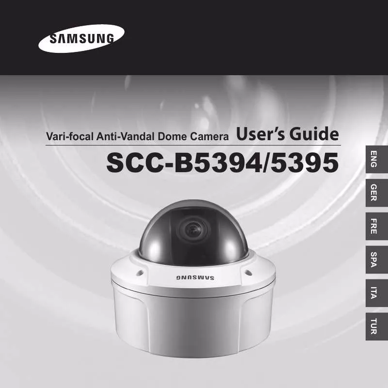 Mode d'emploi SAMSUNG SCC-B5395P