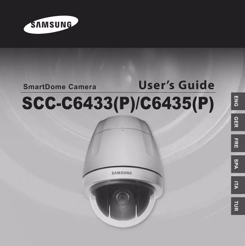 Mode d'emploi SAMSUNG SCC-C6433P