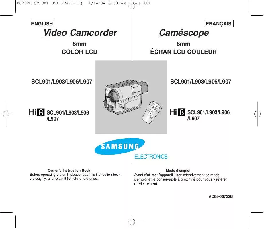 Mode d'emploi SAMSUNG SC-L903