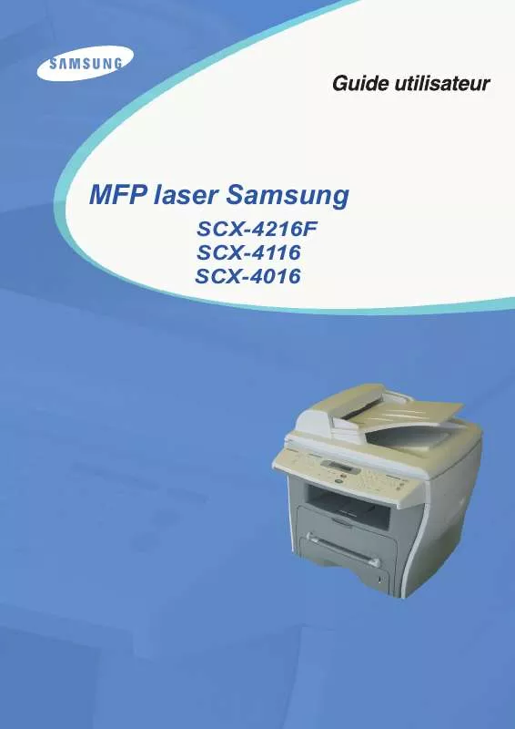 Mode d'emploi SAMSUNG SCX-4116