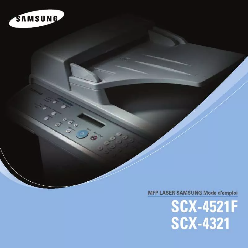 Mode d'emploi SAMSUNG SCX-4321