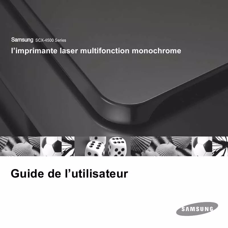 Mode d'emploi SAMSUNG SCX-4500-SEE