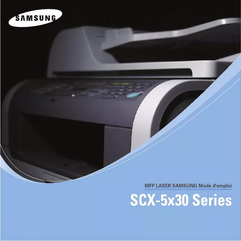 Mode d'emploi SAMSUNG SCX-5530FN