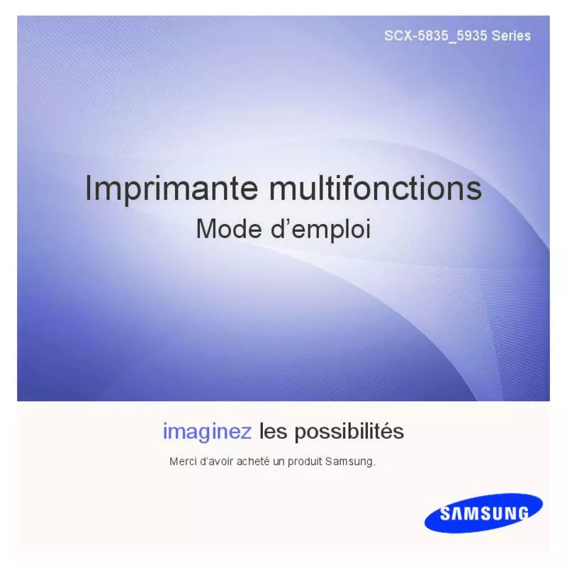 Mode d'emploi SAMSUNG SCX-5935FN