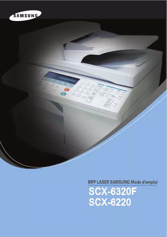 Mode d'emploi SAMSUNG SCX-6220