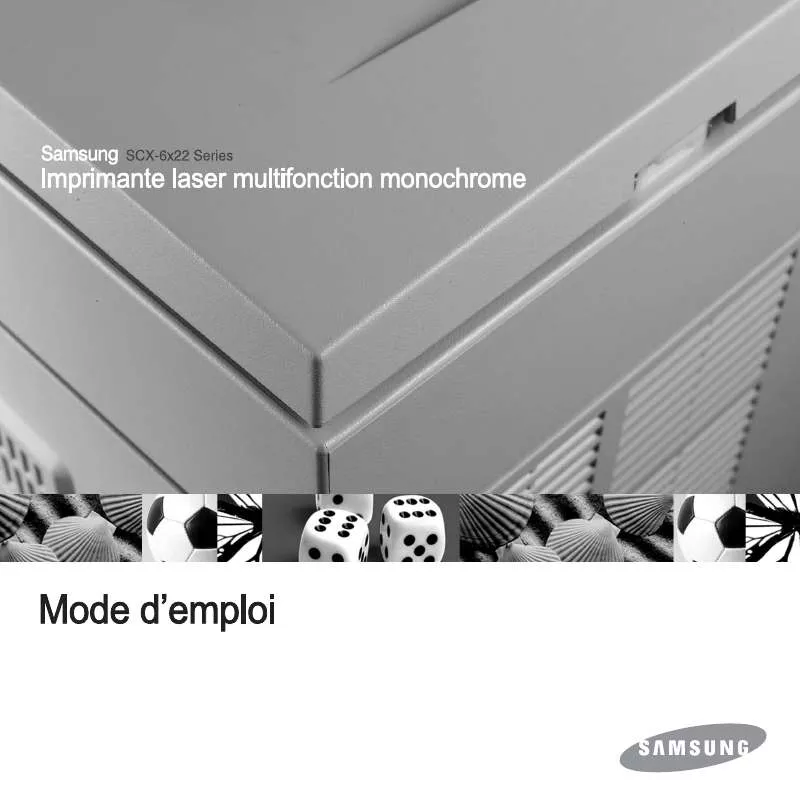 Mode d'emploi SAMSUNG SCX-6322DN-SIT