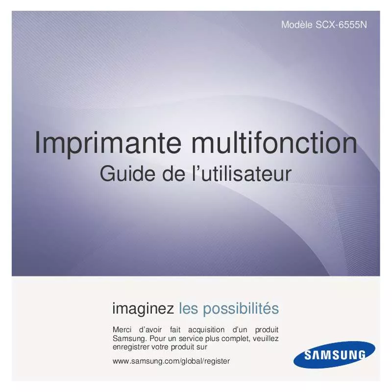 Mode d'emploi SAMSUNG SCX-6555N