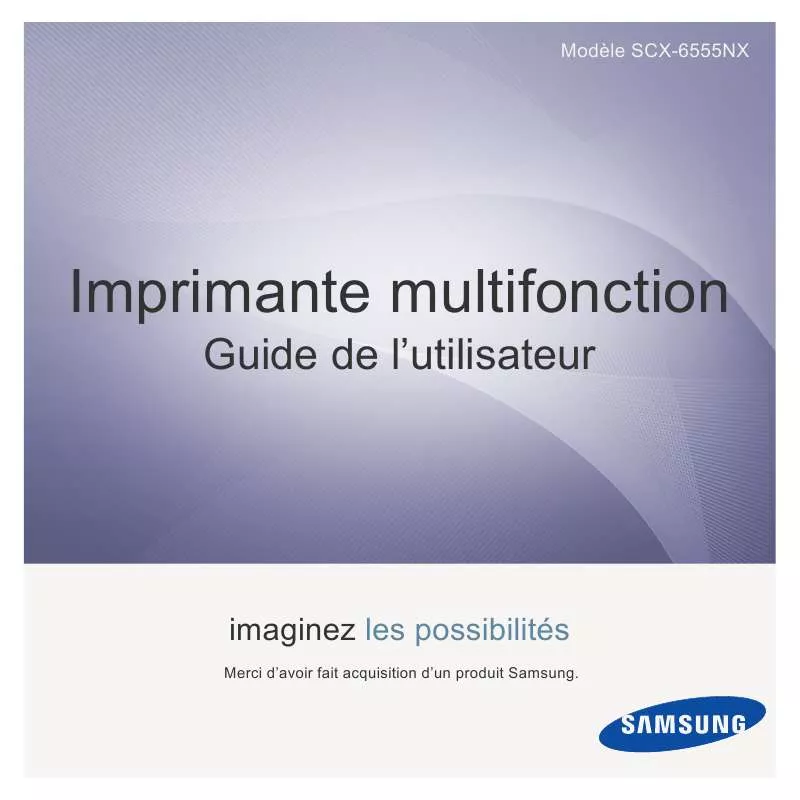 Mode d'emploi SAMSUNG SCX-6555NX