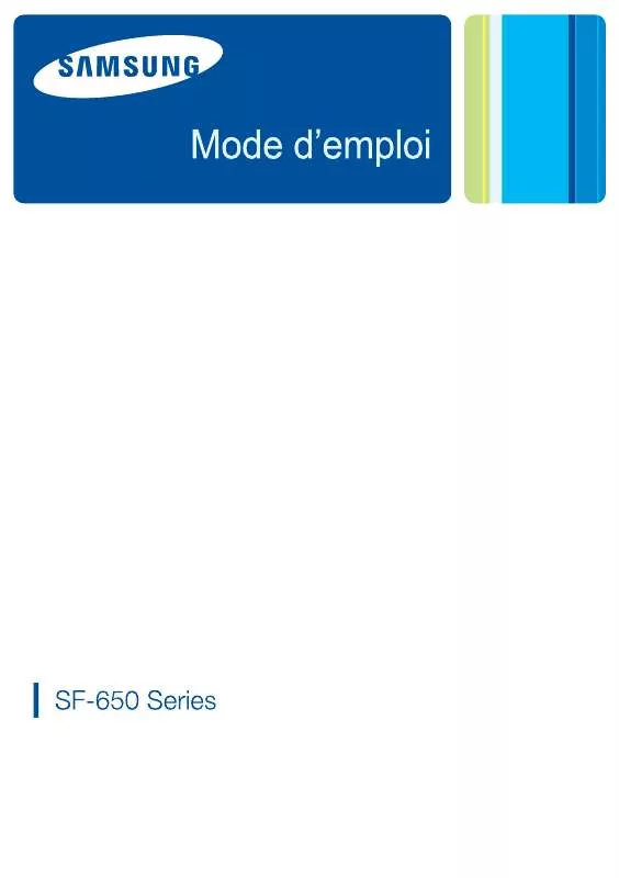 Mode d'emploi SAMSUNG SF-650/SEE