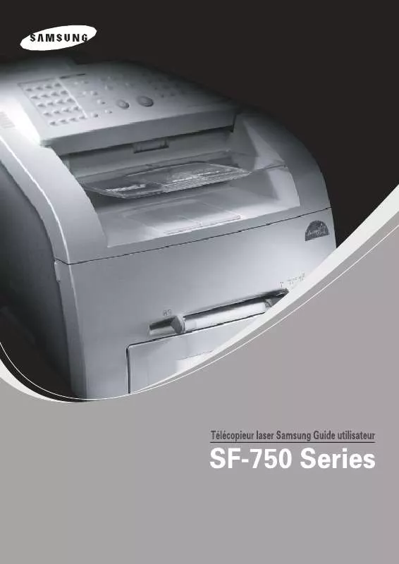 Mode d'emploi SAMSUNG SF-750