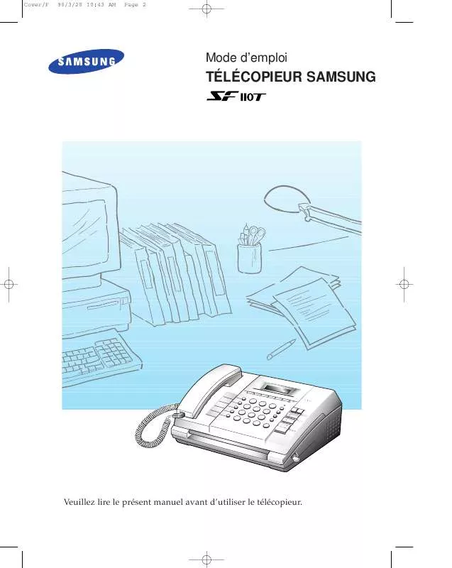 Mode d'emploi SAMSUNG SF-110T