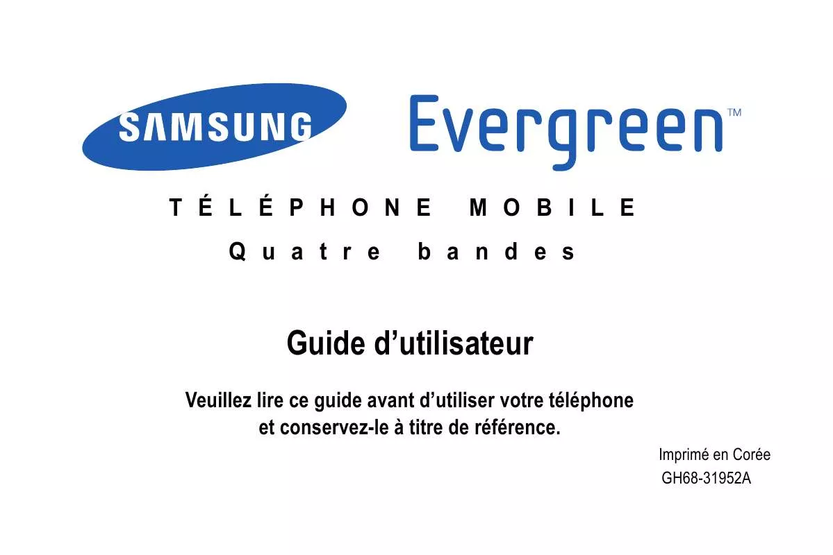 Mode d'emploi SAMSUNG SGH-A667T