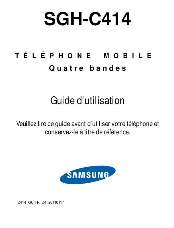 Mode d'emploi SAMSUNG SGH-C414