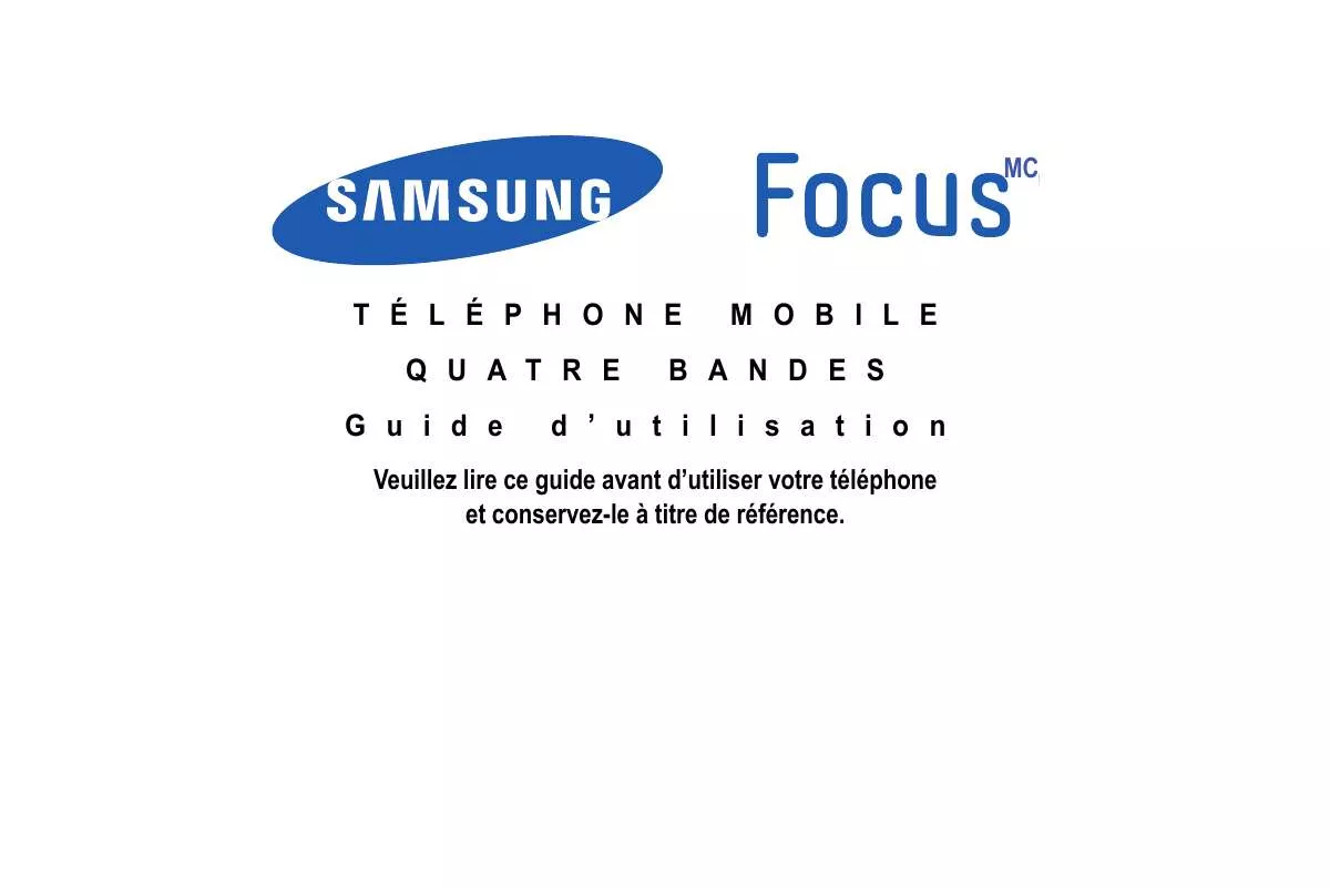 Mode d'emploi SAMSUNG SGH-I917R