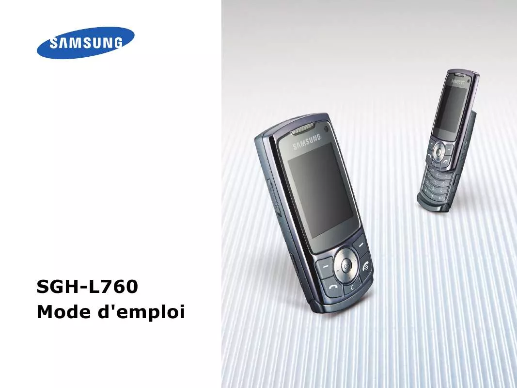 Mode d'emploi SAMSUNG SGH-L760G