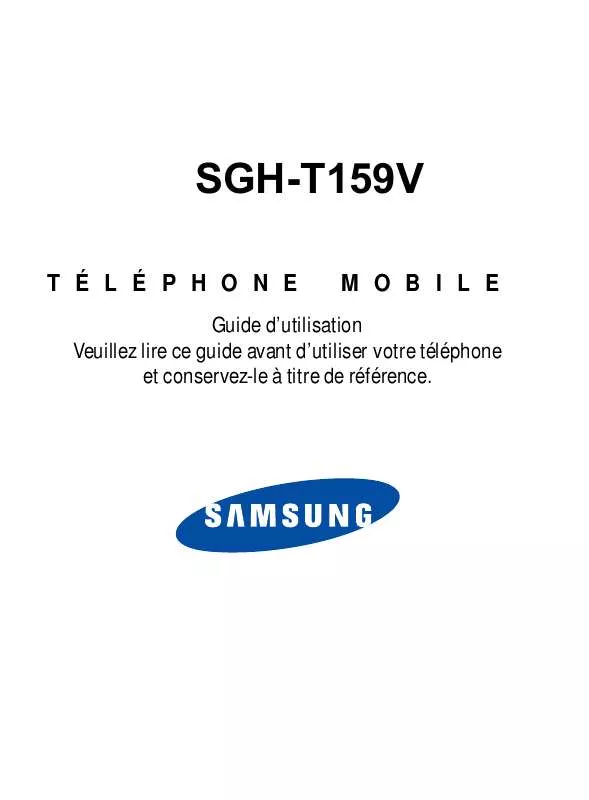 Mode d'emploi SAMSUNG SGH-T159V