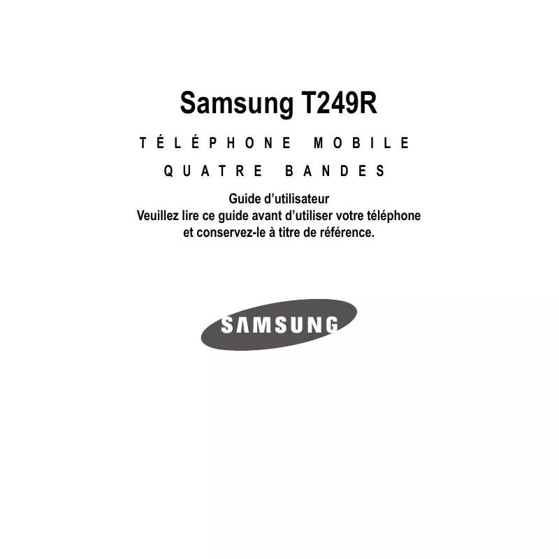 Mode d'emploi SAMSUNG SGH-T249R