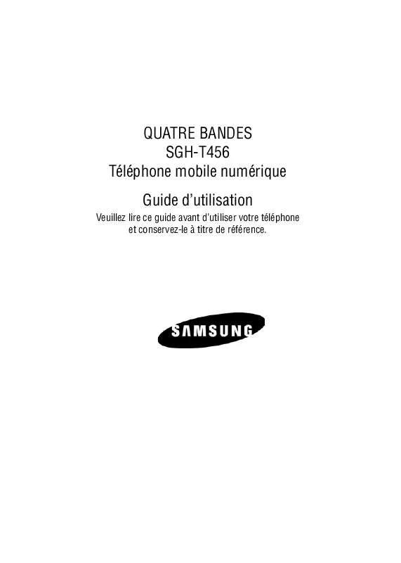 Mode d'emploi SAMSUNG SGH-T456