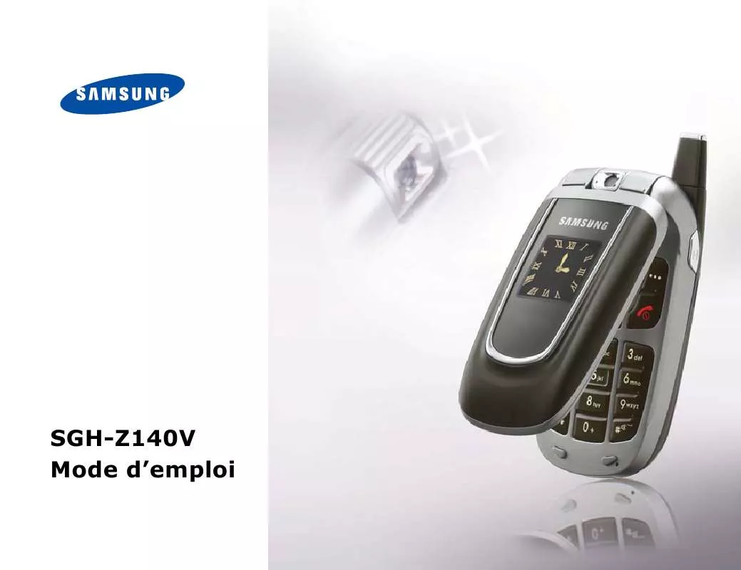 Mode d'emploi SAMSUNG SGH-Z140V