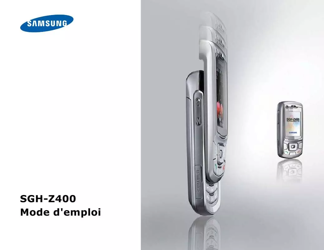 Mode d'emploi SAMSUNG SGH-Z400