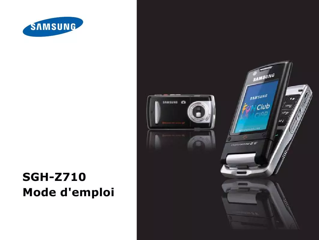 Mode d'emploi SAMSUNG SGH-Z710