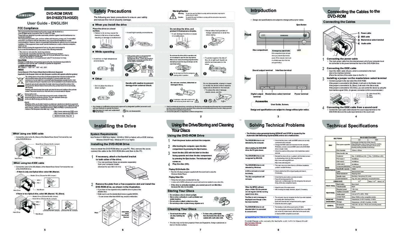 Mode d'emploi SAMSUNG SH-D162